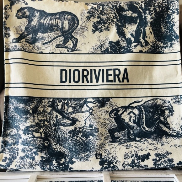 Christian Dior DIORIVIERA Canvas Large Tote, Navy. New in the package - Picture 7 of 14
